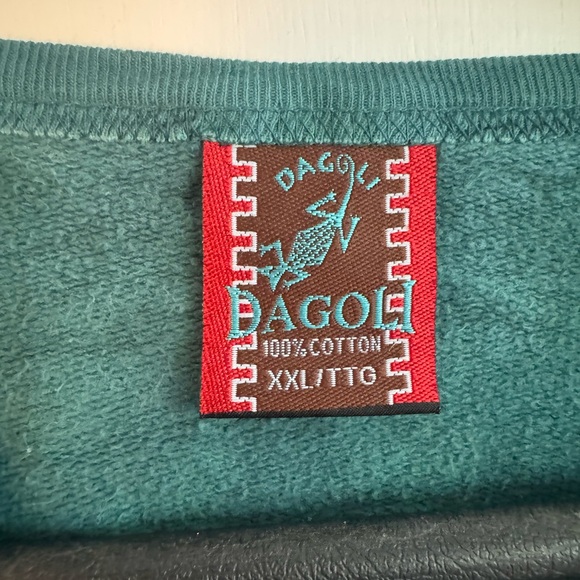 Dagoli handmade XXL button down sweater, green - Picture 2 of 6